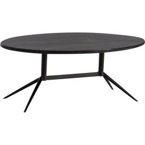 FineBuy - 90x50x35 MangoMassivholz - Czarne - Metal - Stolik kawowy FineBuy - 90x50x35 MangoMassivholz - Czarne - Metal - Stolik kawowy