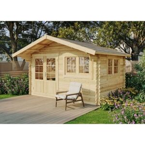Alpholz Gartenhaus Gabriel-34 - 400x300 cm - Natur Alpholz Gartenhaus Gabriel-34 - 400x300 cm - Natur