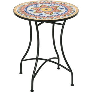 Outsunny - Ceramic Mosaic Table - Ø60 x 71 cm - Cadre métal - Publicité Outsunny - Ceramic Mosaic Table - Ø60 x 71 cm - Cadre métal - Publicité