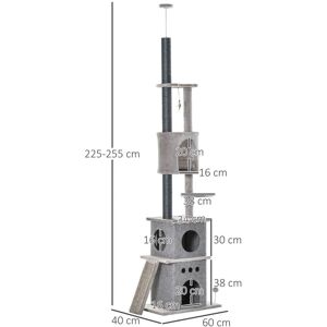 PawHut Drzewko dla Kotów - 60 cm - jasnoszary PawHut Drzewko dla Kotów - 60 cm - jasnoszary