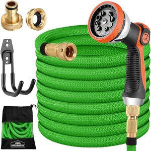 Gardebruk Garden Hose 7.5m Green - Flexible Latex Core Gardebruk Garden Hose 7.5m Green - Flexible Latex Core