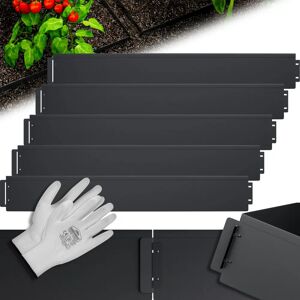 Gardebruk Metal Garden Border 10m x 14cm - Black Gardebruk Metal Garden Border 10m x 14cm - Black