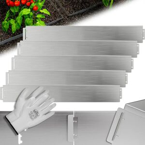 Gardebruk Garden Edging - Galvanized Steel, Black or Silver - 35mx14cm Gardebruk Garden Edging - Galvanized Steel, Black or Silver - 35mx14cm