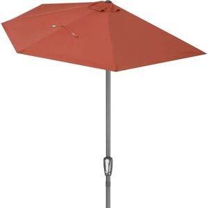 Kingsleeve - Semi-circular parasol 2.7m UV50+ waterproof terracotta Kingsleeve - Semi-circular parasol 2.7m UV50+ waterproof terracotta