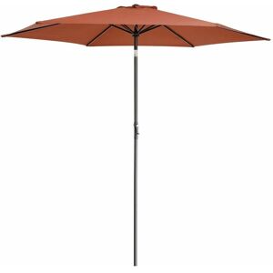 Kingsleeve 300cm Sonnenschirm UV 80+ Verstellbar Wasserdicht Aluminium 3m Garten Balkon Schirm terrakotta Kingsleeve 300cm Sonnenschirm UV 80+ Verstellbar Wasserdicht Aluminium 3m Garten Balkon Schirm terrakotta