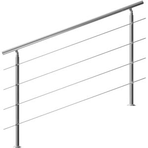 Monzana Model 160 cm Adjustable Handrail for Stairs - Indoor Outdoor Robust Steel Monzana Model 160 cm Adjustable Handrail for Stairs - Indoor Outdoor Robust Steel
