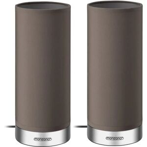 Monzana 2x LED Table Lamps - Adjustable, Fabric Shade Monzana 2x LED Table Lamps - Adjustable, Fabric Shade