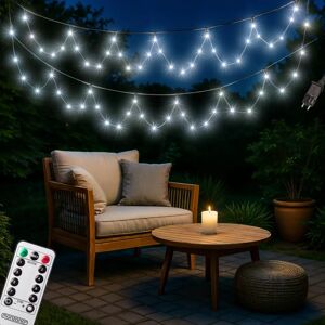 Monzana Julelys - 400 LED, 40m, IP44, Fjernbetjening, 8 Modus Monzana Julelys - 400 LED, 40m, IP44, Fjernbetjening, 8 Modus