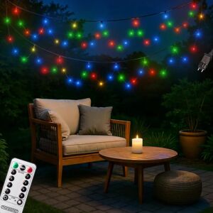 Guirlandes LED Monzana - 40m, Multicolores, Télécommande, 8 Modes Guirlandes LED Monzana - 40m, Multicolores, Télécommande, 8 Modes