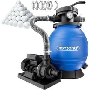 Système de Filtration à Sable Monzana - 10200 L/h - Réservoir 25L - Publicité Système de Filtration à Sable Monzana - 10200 L/h - Réservoir 25L - Publicité
