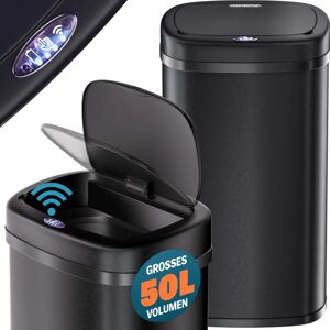 Monzana 50L Sensor Trash Can - Stainless Steel, Automatic Lid, LED Display Monzana 50L Sensor Trash Can - Stainless Steel, Automatic Lid, LED Display