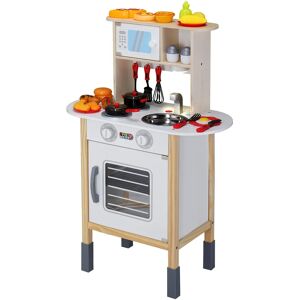 Spielwerk Holz-Spielküche - Höhenverstellbar - 35 Zubehörteile - Weiß Spielwerk Holz-Spielküche - Höhenverstellbar - 35 Zubehörteile - Weiß