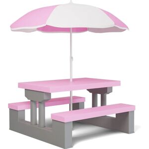 Spielwerk Kinder Tisch und Bänke-Set - UV Schutz - Für drinnen und draußen Spielwerk Kinder Tisch und Bänke-Set - UV Schutz - Für drinnen und draußen