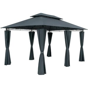 Casaria - Modern Topas Garden Pavilion 3x4M UV50+ Water-Repellent Steel Frame Casaria - Modern Topas Garden Pavilion 3x4M UV50+ Water-Repellent Steel Frame