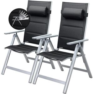 Casaria Garden Chair - High Back, 7-Position Recline, Weather-Resistant Casaria Garden Chair - High Back, 7-Position Recline, Weather-Resistant