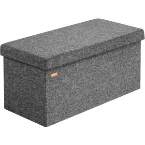 Deuba Casaria Banc de rangement - Pliable, 131L - Gris foncé Deuba Casaria Banc de rangement - Pliable, 131L - Gris foncé