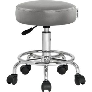 Casaria Office Stool - Adjustable Height, 360° Swivel, Leather-like Casaria Office Stool - Adjustable Height, 360° Swivel, Leather-like