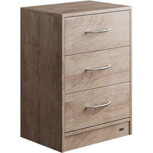 Casaria Eloise Nightstand - 3 Drawer Wall Mount MDF Casaria Eloise Nightstand - 3 Drawer Wall Mount MDF