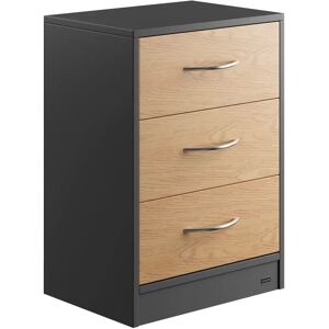 Casaria Eloise Wall Nightstand - 3 Drawer 54x39x28cm MDF Casaria Eloise Wall Nightstand - 3 Drawer 54x39x28cm MDF