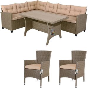 Casaria Garden Lounge Set with WPC Table and 8 Chairs Casaria Garden Lounge Set with WPC Table and 8 Chairs