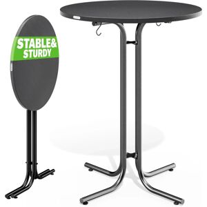 Casaria Round Foldable Bar Table 70/80x110cm - Indoor/Outdoor Casaria Round Foldable Bar Table 70/80x110cm - Indoor/Outdoor