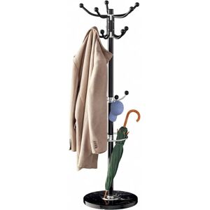 Casaria Marble Base 14 Hooks Rotating Clothes Stand - 175x37cm Casaria Marble Base 14 Hooks Rotating Clothes Stand - 175x37cm