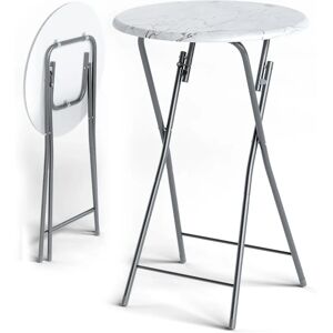 Casaria 2x Round Foldable Bar Tables - Indoor/Outdoor Casaria 2x Round Foldable Bar Tables - Indoor/Outdoor