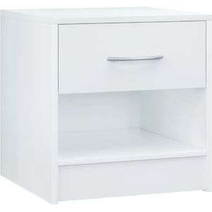 Casaria Comodino Bianco - 41x39x28cm - Design Minimalista Casaria Comodino Bianco - 41x39x28cm - Design Minimalista