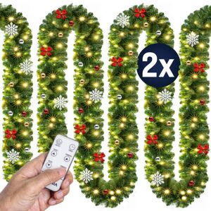 Guirnalda de Navidad LED Casaria - 2x 5m, 80 LEDs - Interior y exterior Guirnalda de Navidad LED Casaria - 2x 5m, 80 LEDs - Interior y exterior