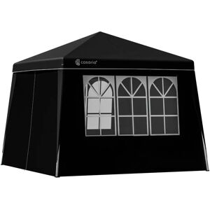 Casaria Pavillon Pliant Capri Noir 3x3m avec 4 Parois Casaria Pavillon Pliant Capri Noir 3x3m avec 4 Parois