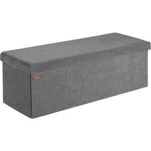 Casaria Sitzbank - Cord, Anthrazit, 114x38x38cm Casaria Sitzbank - Cord, Anthrazit, 114x38x38cm