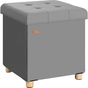 Casaria Velours Anthracite Pliant Ottoman - Ottoman Casaria Velours Anthracite Pliant Ottoman - Ottoman