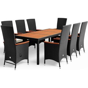 Conjunto de jardín en poliratán Casaria Rio de 9 piezas - Garden Seating Set Conjunto de jardín en poliratán Casaria Rio de 9 piezas - Garden Seating Set