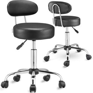 Casaria Swivel Stool - Adjustable, 360° Rotation, Thick Cushion Casaria Swivel Stool - Adjustable, 360° Rotation, Thick Cushion