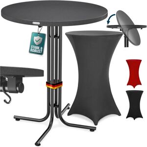 Casaria Gray 110x80cm Bar Table + Cover - Bar Furniture Casaria Gray 110x80cm Bar Table + Cover - Bar Furniture