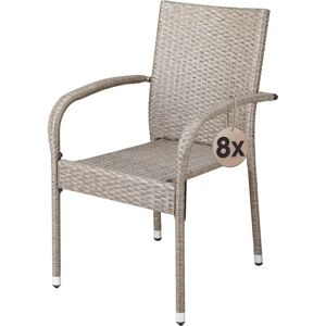 Casaria Garden Chair - Stackable, Weatherproof, 160kg Support Casaria Garden Chair - Stackable, Weatherproof, 160kg Support