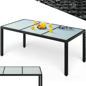 Casaria Garden Table - 190x90x75cm - Black - Garden Table Casaria Garden Table - 190x90x75cm - Black - Garden Table