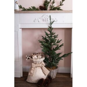 MYFLAIR MÖBEL & ACCESSOIRES Creme-Beige Tannenzapfen Geschenksack - Weihnachtsdekoration MYFLAIR MÖBEL & ACCESSOIRES Creme-Beige Tannenzapfen Geschenksack - Weihnachtsdekoration