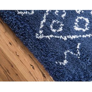 MYFLAIR MÖBEL & ACCESSOIRES Temara Shag Rug - Rectangular, Blue, 79x305 cm MYFLAIR MÖBEL & ACCESSOIRES Temara Shag Rug - Rectangular, Blue, 79x305 cm