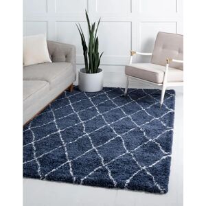 MYFLAIR MÖBEL & ACCESSOIRES Temara Shag Teppich - 152x244cm, Blau MYFLAIR MÖBEL & ACCESSOIRES Temara Shag Teppich - 152x244cm, Blau