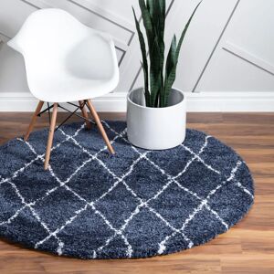 MYFLAIR MÖBEL & ACCESSOIRES Temara Shag Rundteppich - Geometrisches Muster MYFLAIR MÖBEL & ACCESSOIRES Temara Shag Rundteppich - Geometrisches Muster