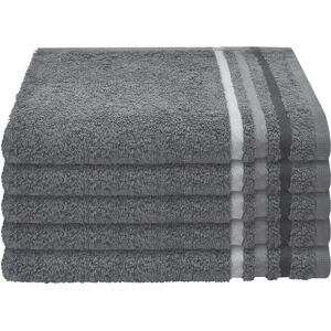 SCHIESSER Skyline Color Gästetuch - 5er Set, Grau SCHIESSER Skyline Color Gästetuch - 5er Set, Grau