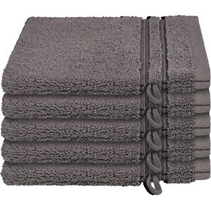 SCHIESSER Milano Waschhandschuh-Set - 5 Stück, Grau SCHIESSER Milano Waschhandschuh-Set - 5 Stück, Grau