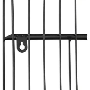 Spiegels und Mehr Ivanka Schwarzes Metall Wandregal - Wandregal Spiegels und Mehr Ivanka Schwarzes Metall Wandregal - Wandregal
