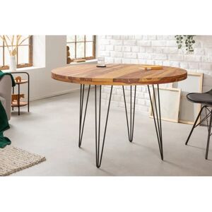 Invicta Makassar Ronde Eettafel van Sheesham - 120cm Invicta Makassar Ronde Eettafel van Sheesham - 120cm