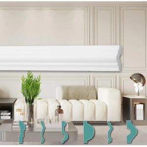 HEXIM Moulures en XPS - 20 mètres - Profil décoratif pour murs - Publicité HEXIM Moulures en XPS - 20 mètres - Profil décoratif pour murs - Publicité