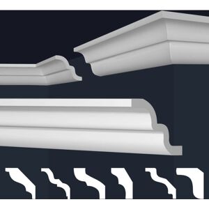 Marbet Design - E-21 - 62x62mm - Blanc - Cornice - Publicité Marbet Design - E-21 - 62x62mm - Blanc - Cornice - Publicité