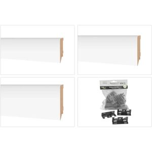 HEXIM - MS7019 - Blanc - 19x70mm - Plinthe - Publicité HEXIM - MS7019 - Blanc - 19x70mm - Plinthe - Publicité
