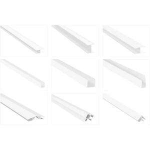 HEXIM - H281 - PVC Blanc - 2m - Profile - Publicité HEXIM - H281 - PVC Blanc - 2m - Profile - Publicité