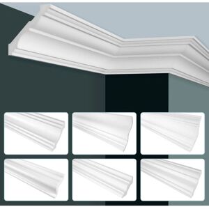 HEXIM Moulure plafond 10m P811 - Blanc - Décoration plafond - Publicité HEXIM Moulure plafond 10m P811 - Blanc - Décoration plafond - Publicité